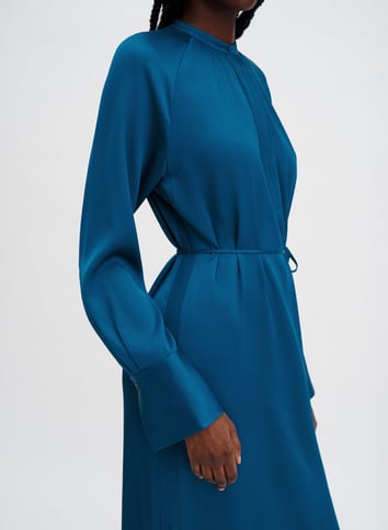 Long satin dress FILIPPA K Blue
